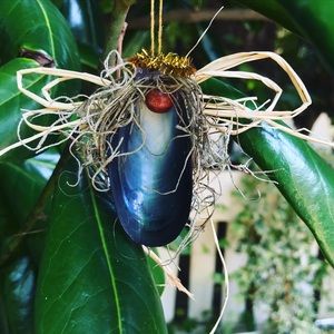 Seashell Angel Ornament Black Christmas Kwanza